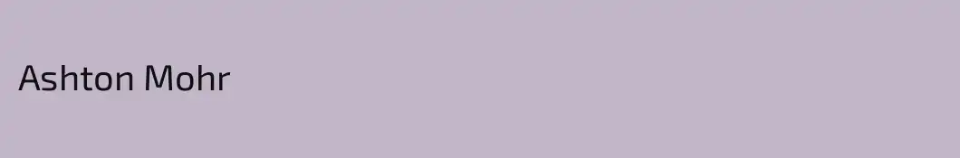 Ashton Mohr